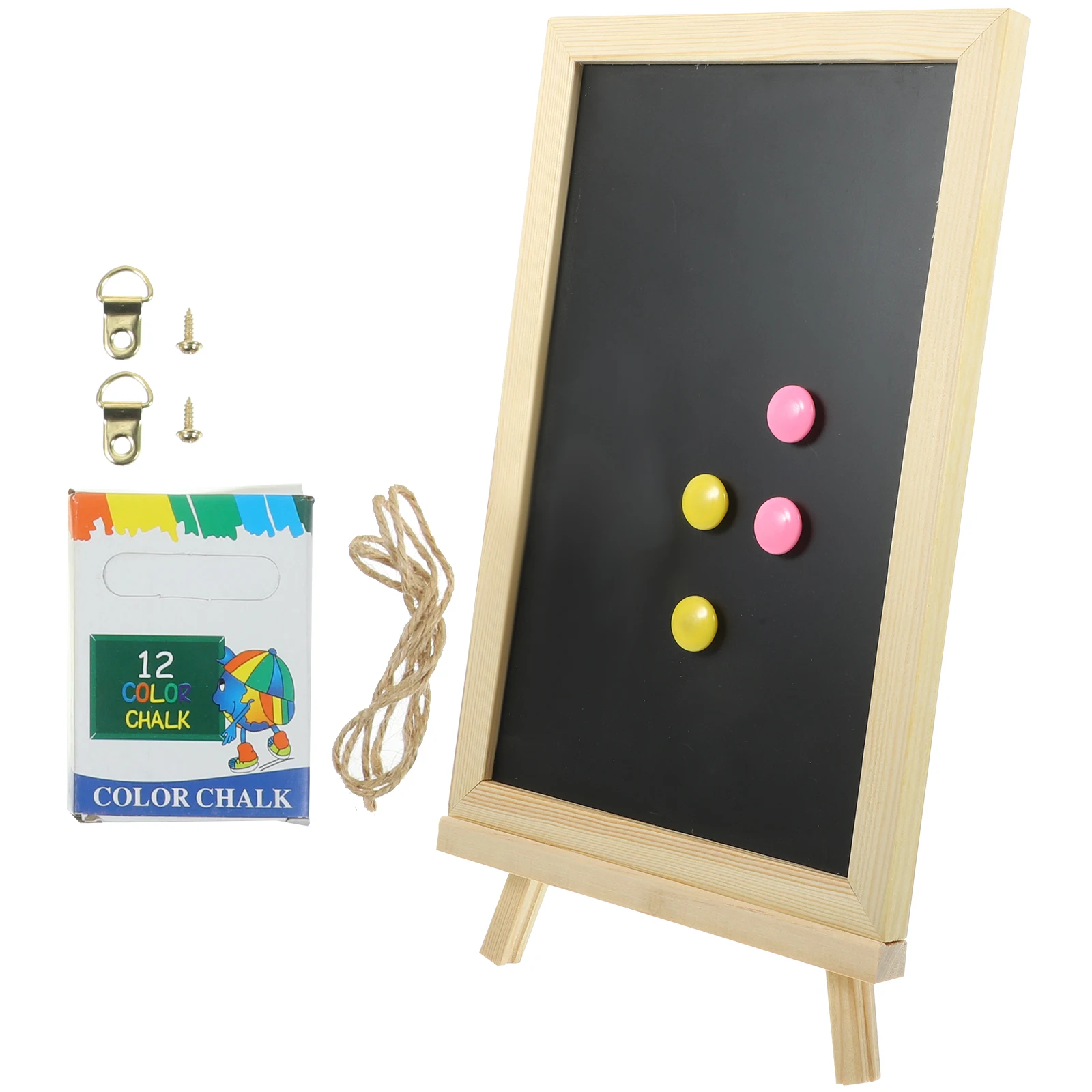 

1 set 1 Set Wooden Chalkboard Sign Message Board Decorative Display Blackboard For Menu Restaurant Party Buffet Desktop