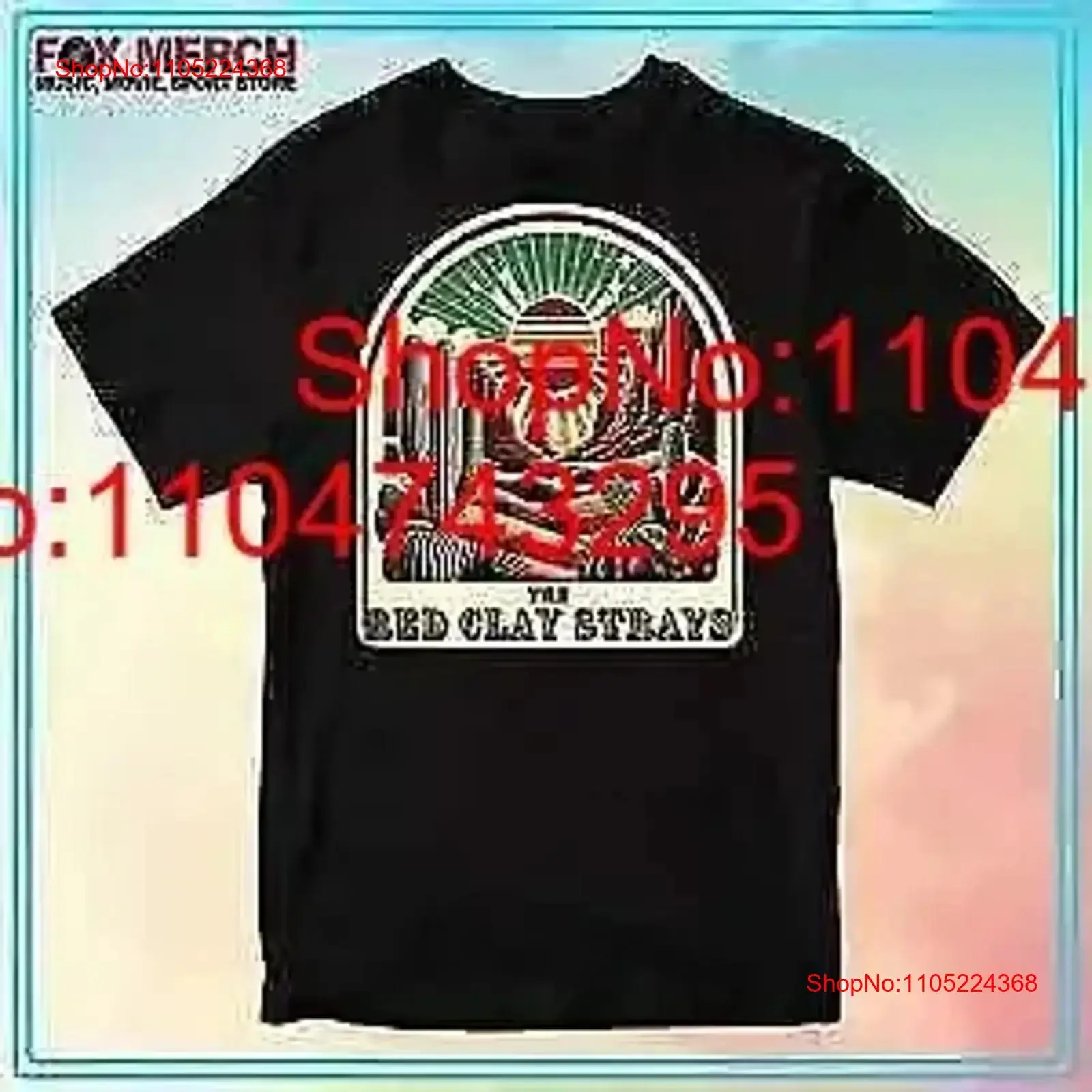 The Red Clay Strays Band Music T Shirt vintage Washed homme Slightly Stylish fashion Comfortable Top For Everyday Wear Casual