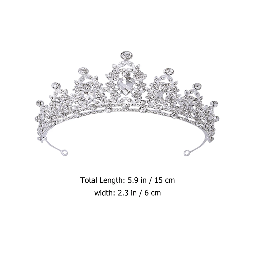 

1 set 1 Set Bridal Jewelry Set Wedding Accessories Crown Necklace Earrings Tiara Bride Costume Accessories Bridal Tiara Necklace
