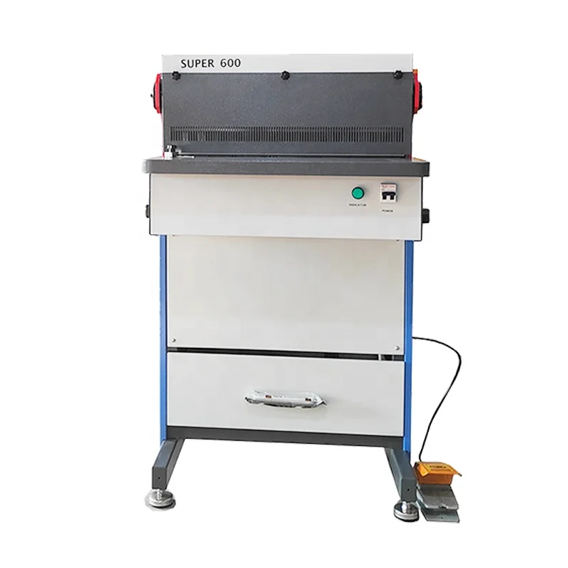 Super600 Double Wire O Paper Punching Machine Professional Office Equipment for Perfect Binding