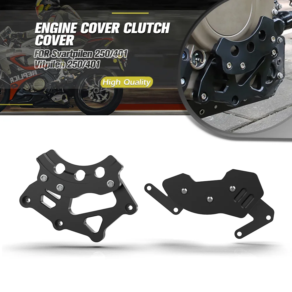 

FOR Husqvarna Svartpilen 250/401 2020-2021-2022-2023-2024 Left And Right Engine Cover Clutch Cover Set CNC Moto Vitpilen 250/401