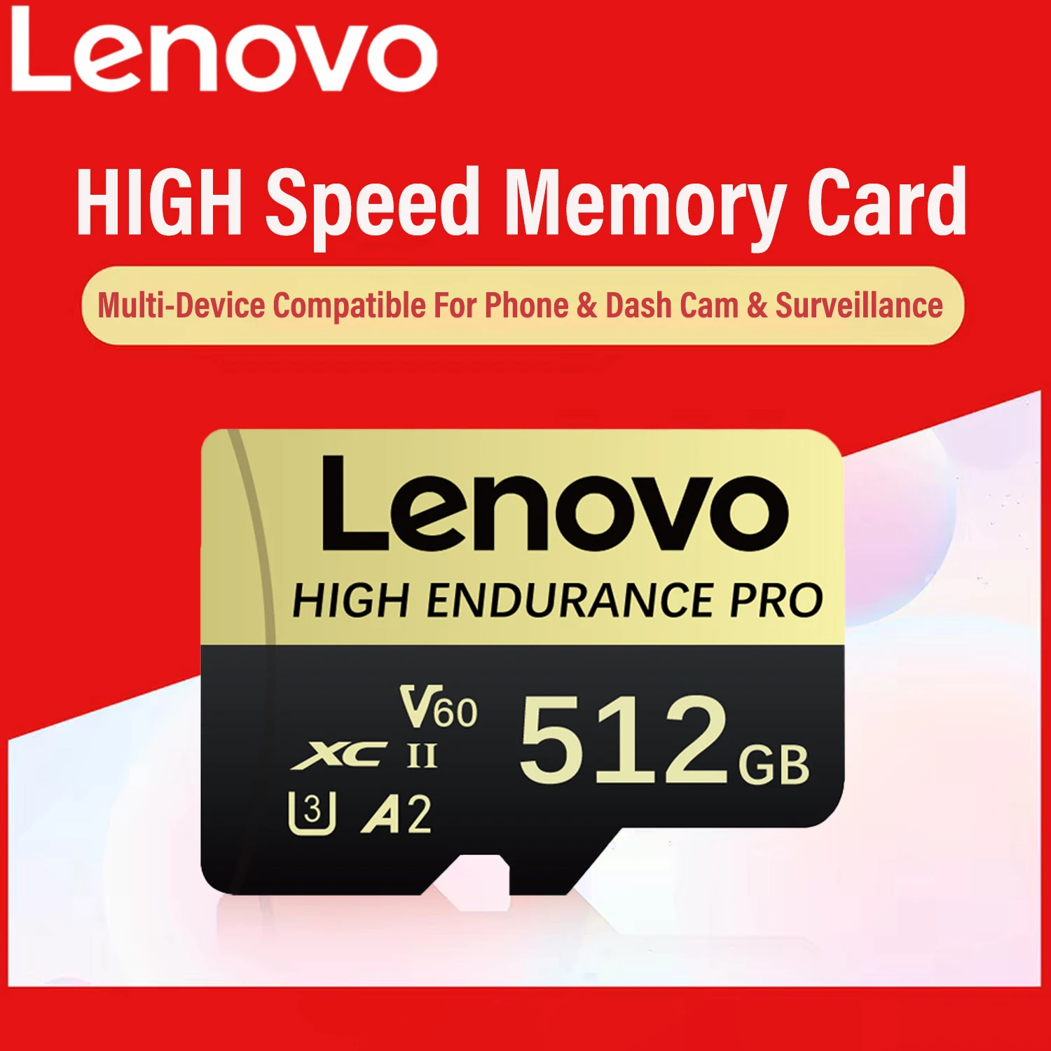 Lenovo Hot Sale SD Card Memory Card 512GB 256GB 128GB V60 U3 High Speed Micro SD Card For Nintendo Switch Smartphone
