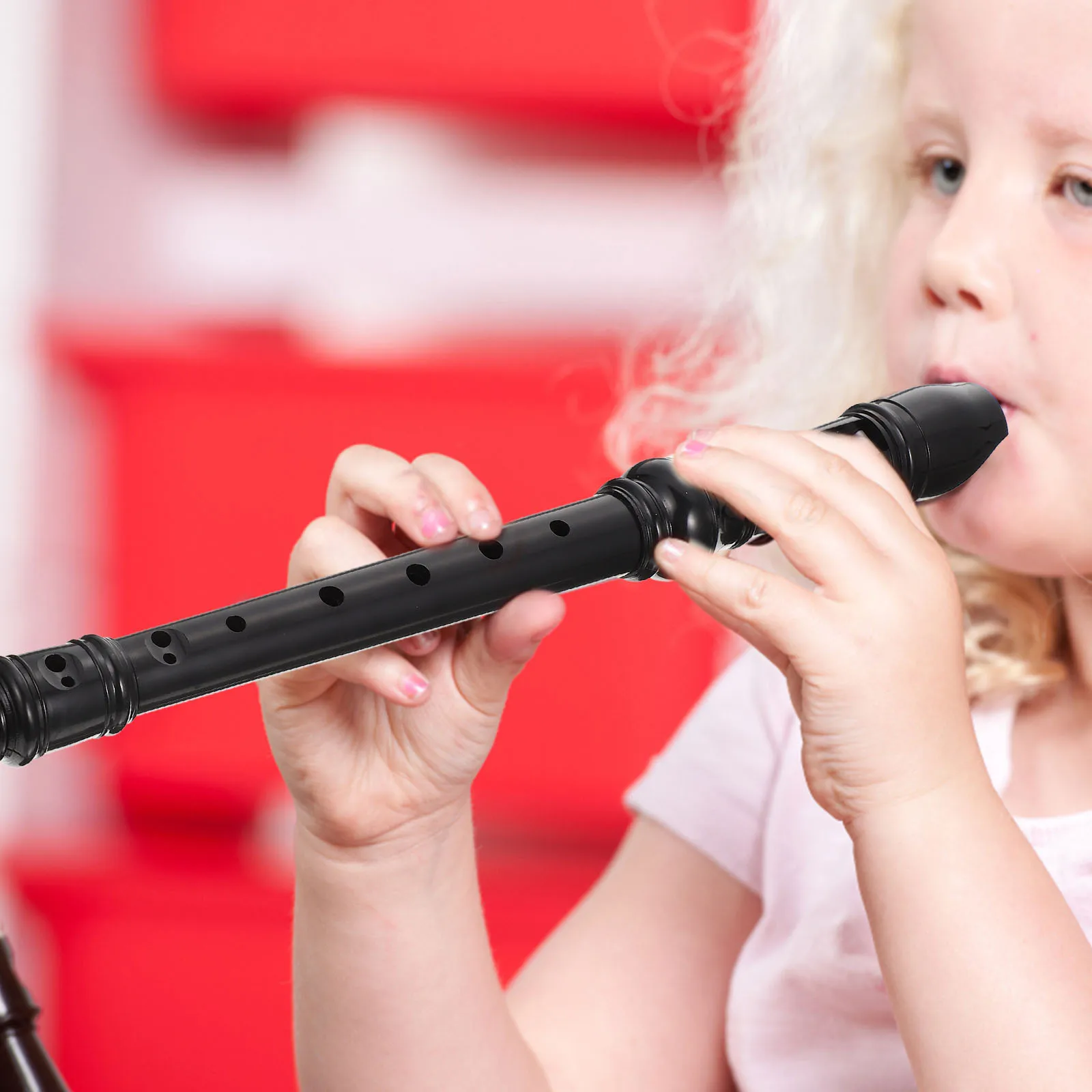 

8-Hole Plastic Clarinet for Children Beginner Flute Easy to Play Accurate Tone Ideal for Classroom Music Practice