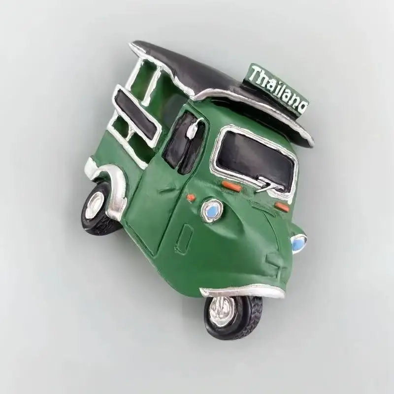 تايلاند، بانكوك، فوكيت، كوه ساموي، تشيانغ ماي، سياحة دراجة ثلاثية العجلات مميزة، ديكورات تذكارية، ملصقات رسائل، تبريد #4