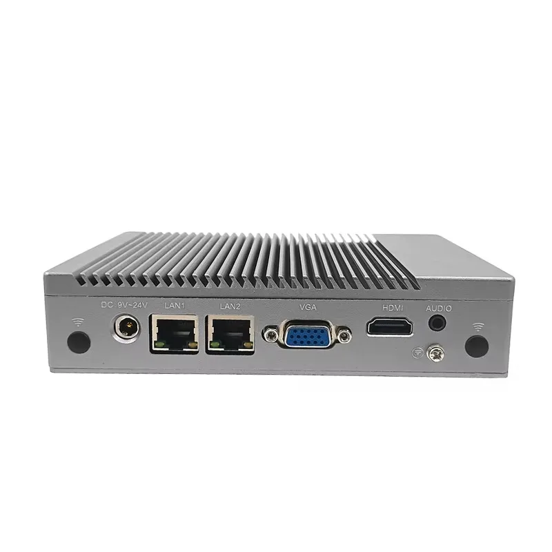 Fanless Industrial Mini PC Dual‑LAN Dual‑Display Embedded Compact Small Desktop Computer