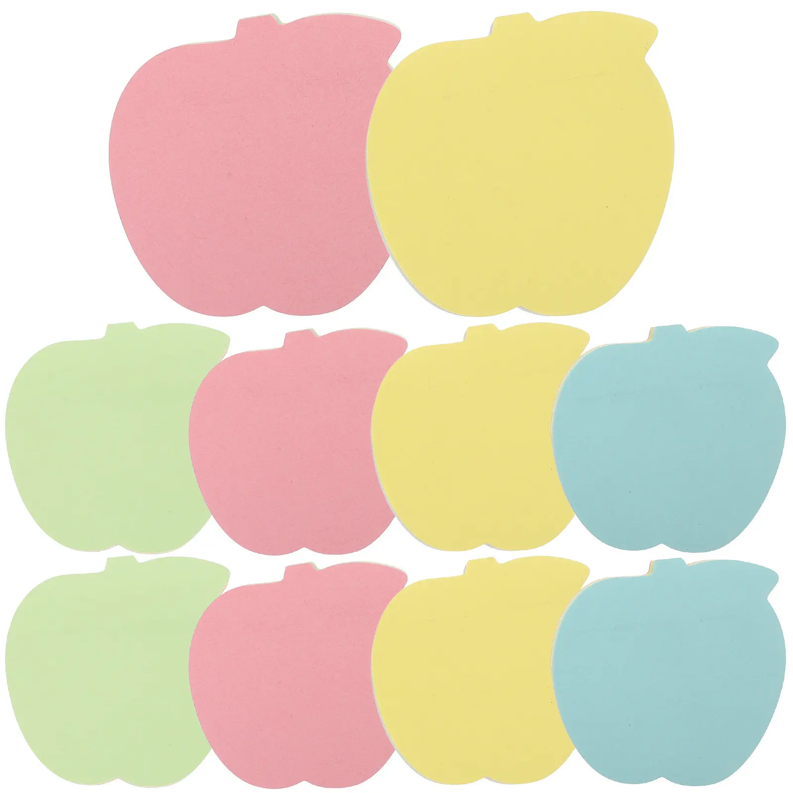 10Sets Lovely Memo Stickers Fine Workmanship Strong Adhesion Bright Animal Patterns Easy Tear Off Compact