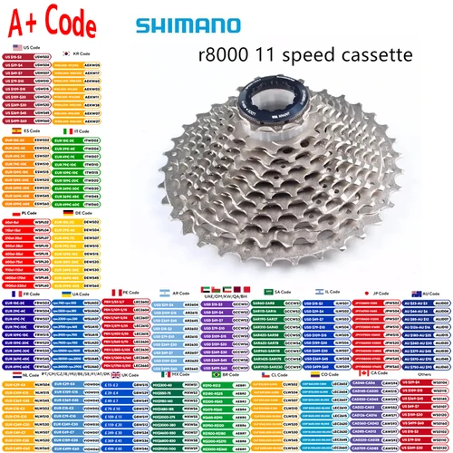 Shimano Ultegra R8000 bicicleta de carretera 11 velocidades Cassette rueda libre 11-25T 11-28T 11-30T 11-32T 11-34T Original Shimano