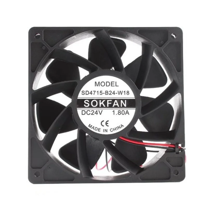 

C for SOKFAN SD4715-B24-W18 12038 24V 1.8A 2-wire variable frequency compressor fan