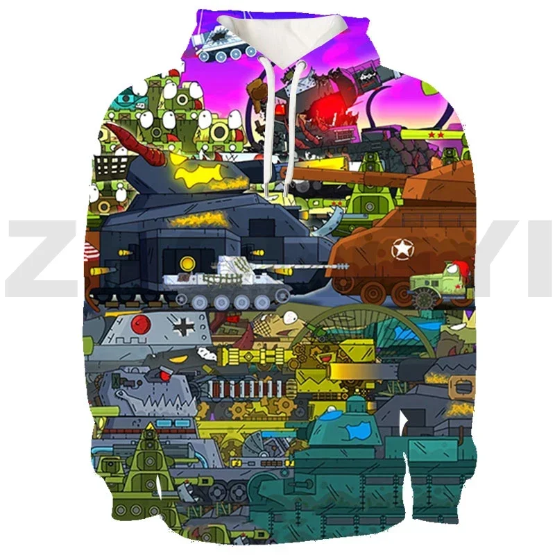 

3D Print Popular Hoodies World of Tanks Sweatshirt Pullover Gerand Tanks Game Anime Teenagers Men Clothing Oversized Streetwear