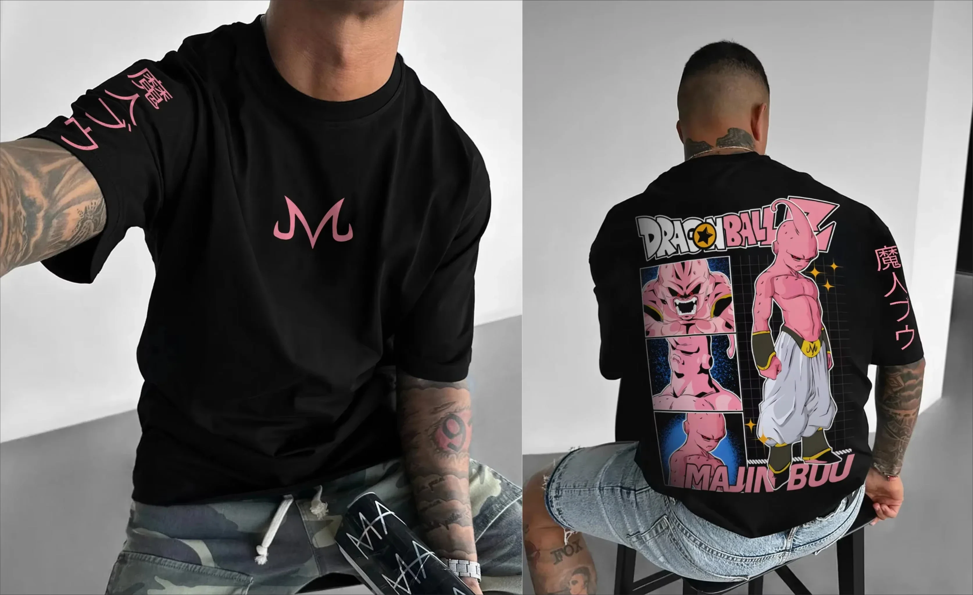 

2026 Summer Dragon Ball Oversized Tee 100% Cotton Vintage Streetwear Gym Shirt for Men Women Family Matching