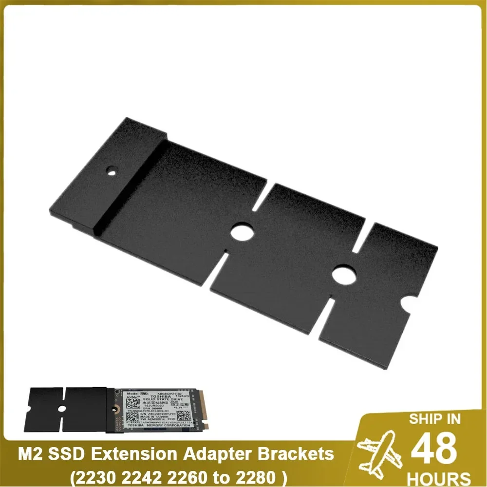 M2 SSD تمديد محول الرف 2230 2242 2260 إلى 2280 القرص الصلب قوس الألومنيوم NVMe M.2 تمديد نقل وزارة الدفاع ملحقات الكمبيوتر