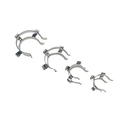 14# 19# 24# 29# 34# 45# Joints Stainless Lab Cone-shape Clamp Clip Adapter
