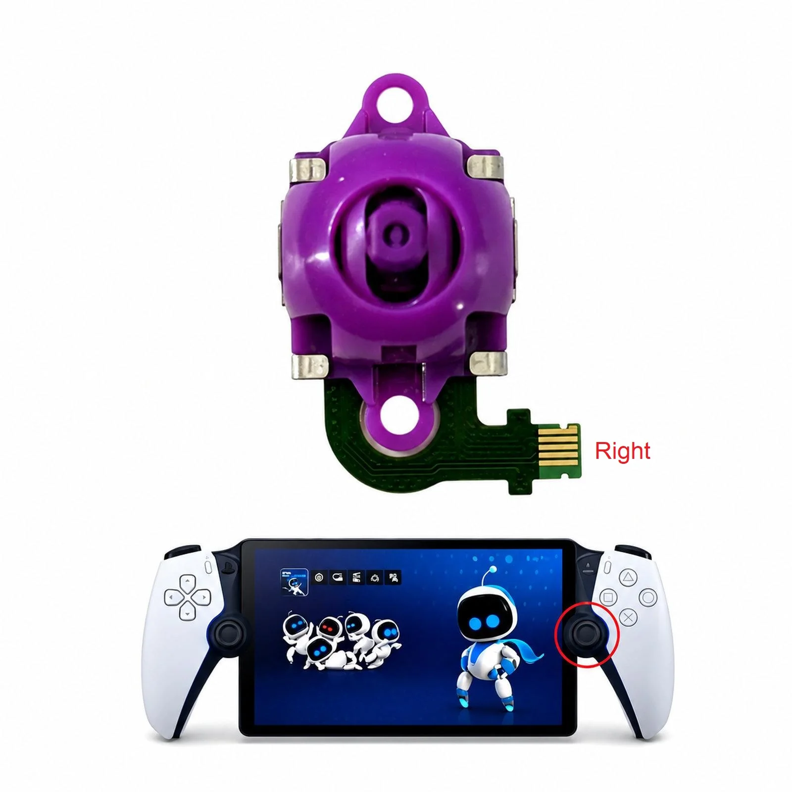 Naprawa joysticka Hall Effect TMR do PS5 Portal / PS VR2 PlayStation Portal / VR2 3D Analog Stick Module Thumbsticks Lewy i Prawy — zdjęcie produktu 6