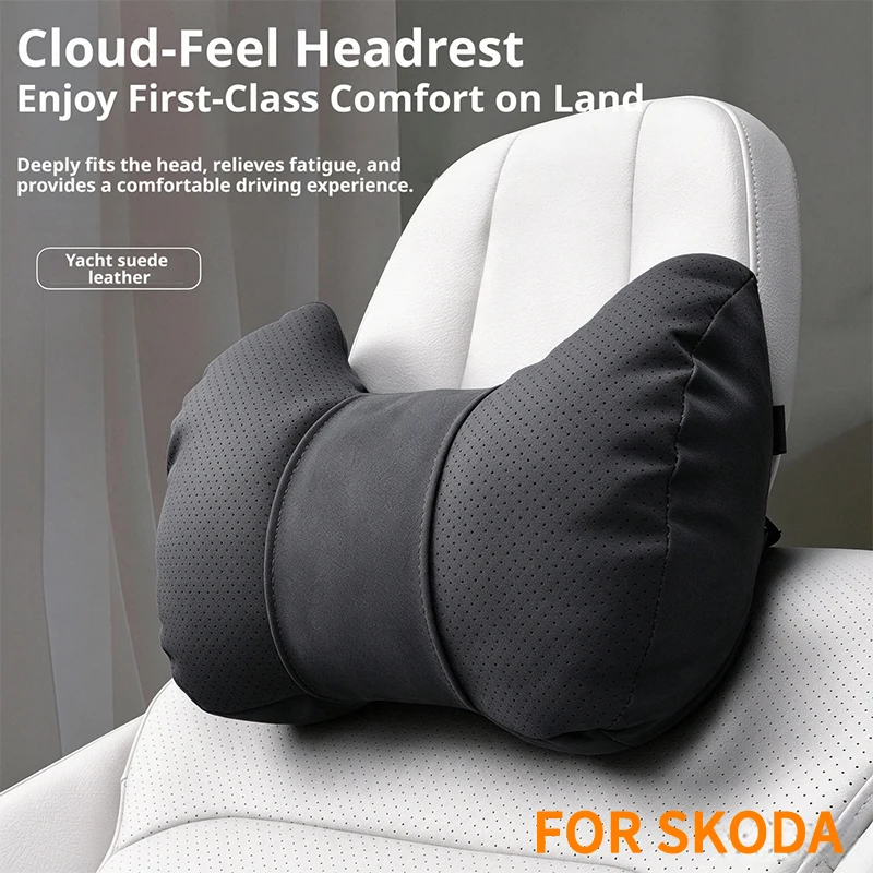 Universal car interior accessories suitable for Skoda Octavia Superb Kodiaq Karoq Kamiq Yeti car horn headrest neck pillow