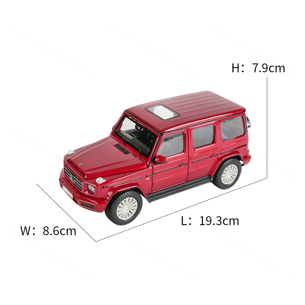 Maisto 1:24 Mercedes-Benz 2019 G-Klasse G500 Rote statische Druckgussfahrzeuge zum Sammeln, Modellauto, Spielzeug