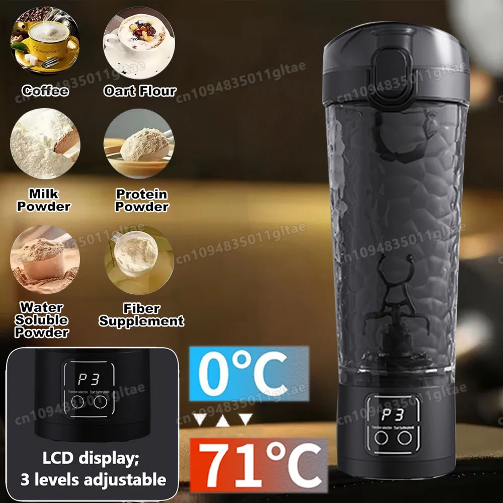 New In Auto Mixing Cup 3 speed Power Electric Shaker Bottle For milkshake Coffee Protein Shakes Fitness Blender Kitchen Outdoor
