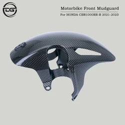 For HONDA CBR1000RR-R ABS Carbon Fiber Front Fender Splash Mudguard Motorcycle Modified Accessories CBR1000RRR 2021-2023