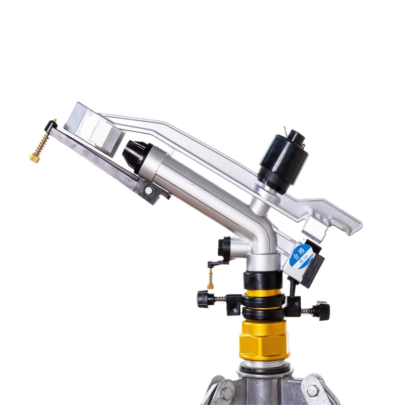 

Metal rocker arm spray gun farmland fruit tree irrigation atomizing nozzle 360 rotating spraying diameter 60 meters agricultural