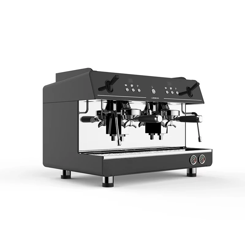 Commercial Semi-Automatic Espresso Machine 9 Bar Pressure Programmable Function White for Restaurants Milk Tea