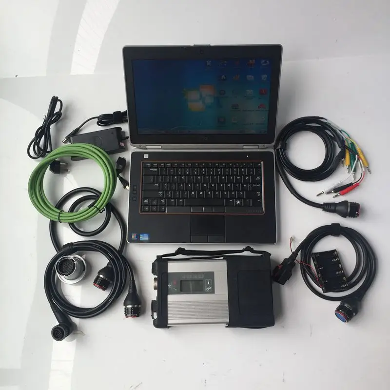 

New Super MB Star C5 SD C5 Connect with 90% New laptop E6420 I5 4G RAM Car diagnostic tool with software 2023.12 in 360GB SSD