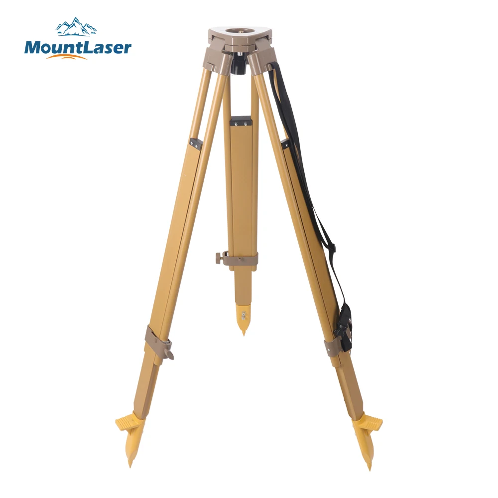 

New RTW20A/B Heavy Dust Tripod Stand Round Leg Wooden Surveying Tripod With Copper Center Screw