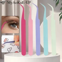 Pinzas para pestañas, pinzas para macarrones, decoración artística de uñas, pegatina para álbum de recortes, cinta para recoger DIY, diario basura, álbum, Clip inoxidable, herramienta de bricolaje