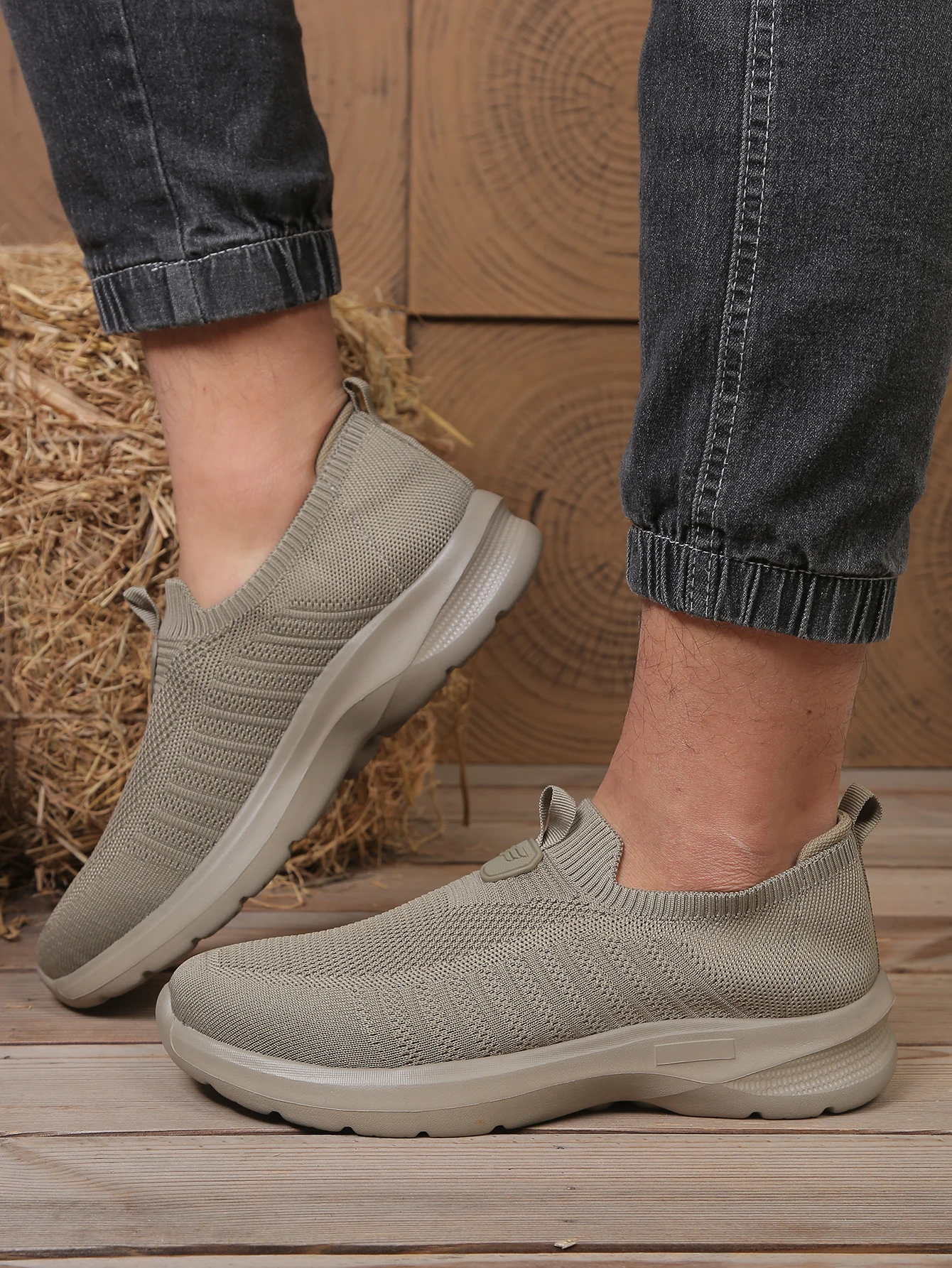 Herren Leichte Wanderschuhe Atmungsaktives Mesh-Obermaterial Gepolsterte Sohle Bequeme Freizeitschuhe für Männer – Detail 8