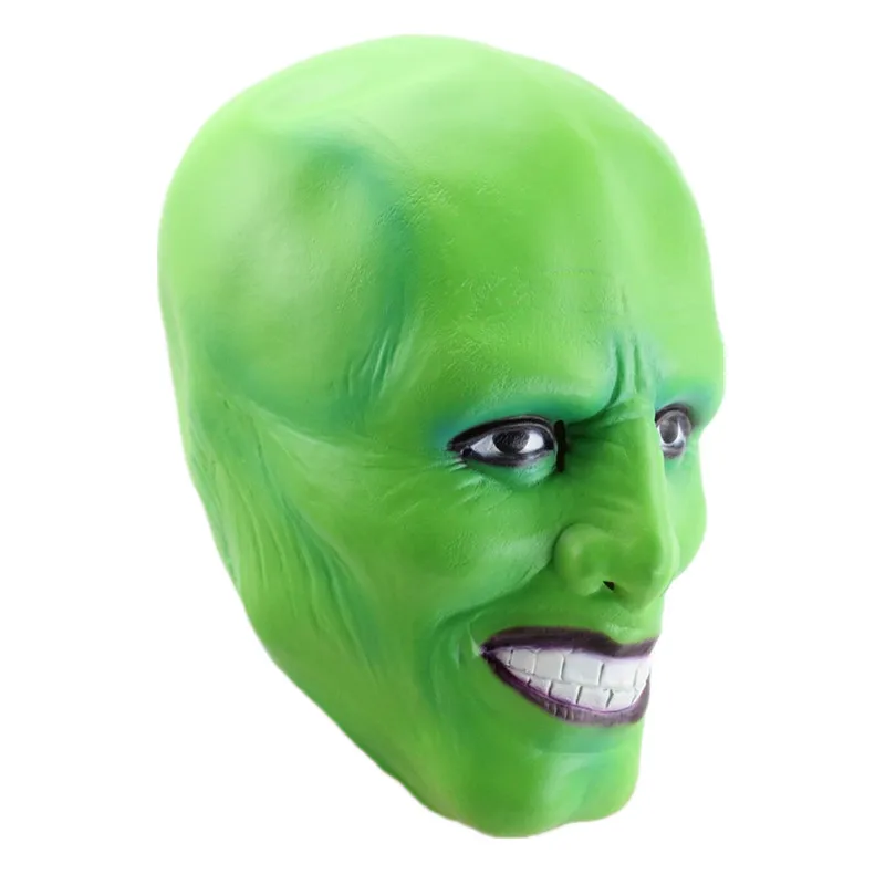 Halloween Party Funny Novelty Loki The Mask Jim Carrey Latex Mask Full Face Hood Costume