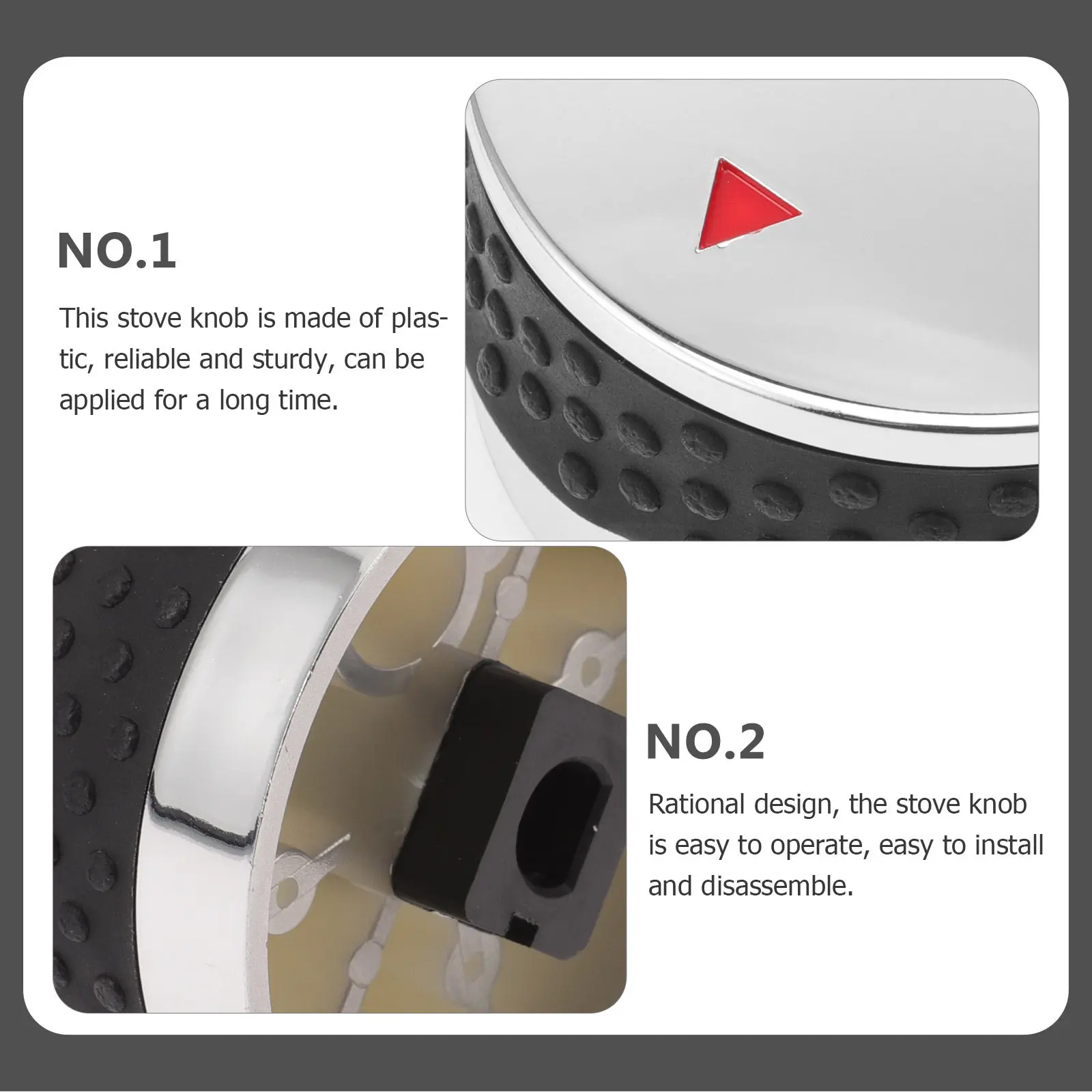 Gas Stove Knob Plastic Simple Color Easy Install Kitchen Burner Control Replacement Stove Parts Grill Knobs Burner Knobs