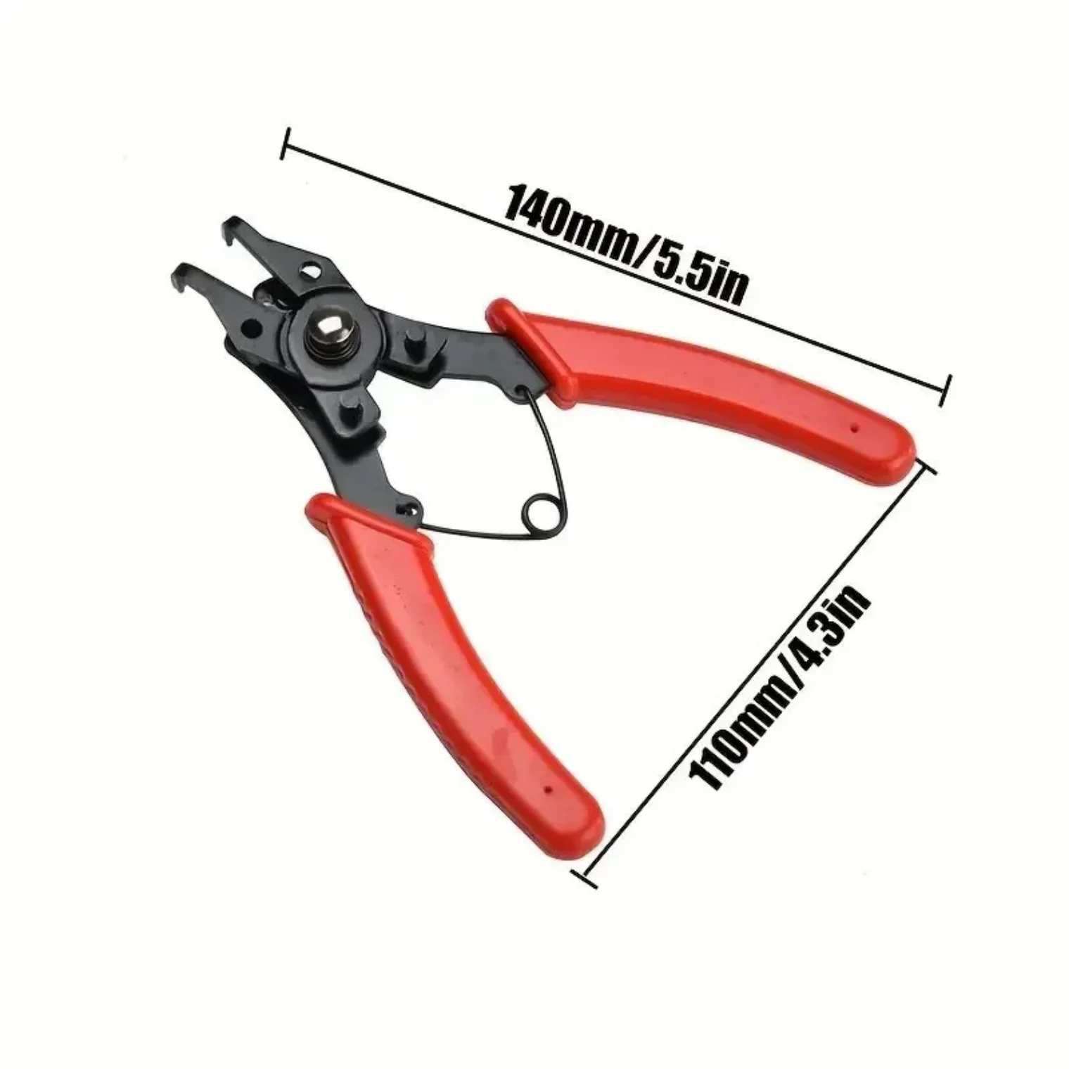 4-in-1 Of Snap Ring Pliers Spring Release Ring Tool Candle Cover Snap Ring Pliers Disassembly Ring Pliers Red Repair Tool