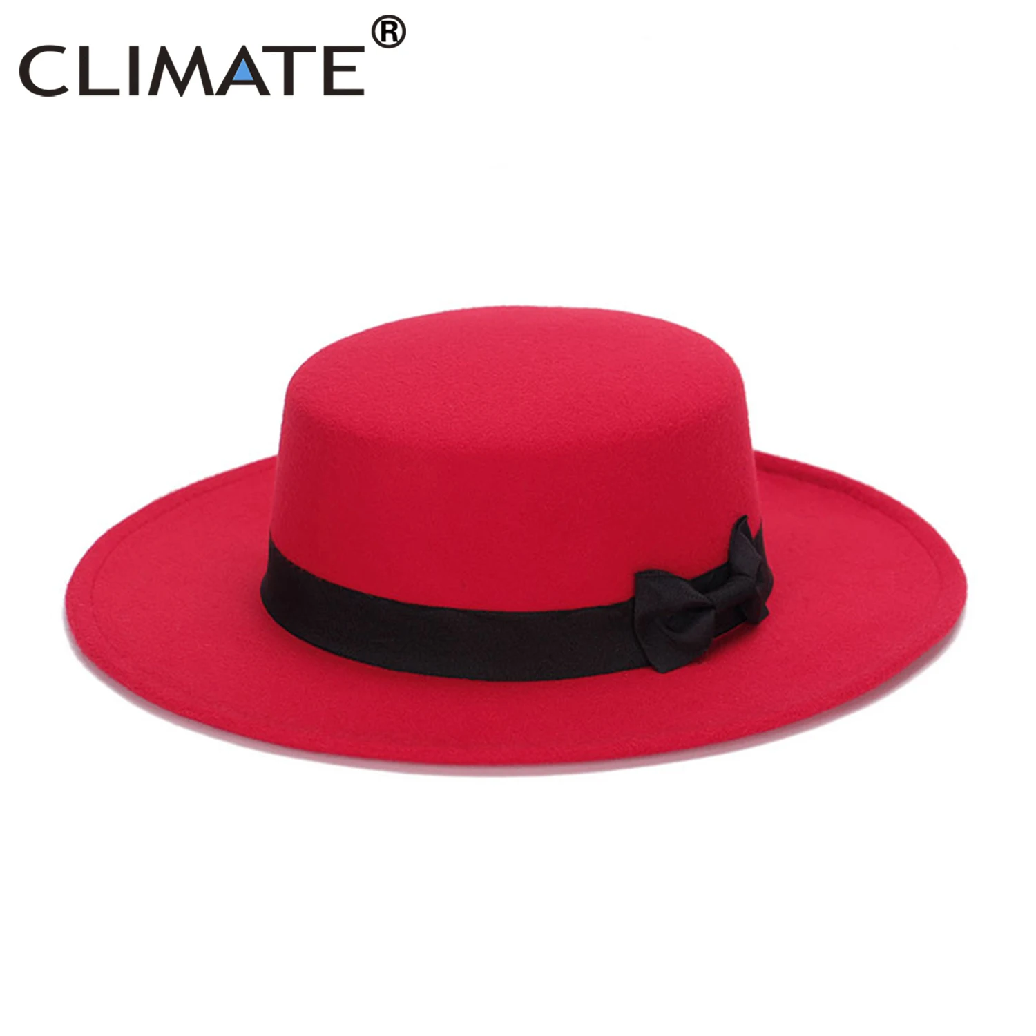 CLIMATE Women Jazz Fedora Hat Hats Fedora for Woman Cool Fedoras Cap New Fashion Jazz Cap Spring Polyester Woolen Cap Hat Fedora