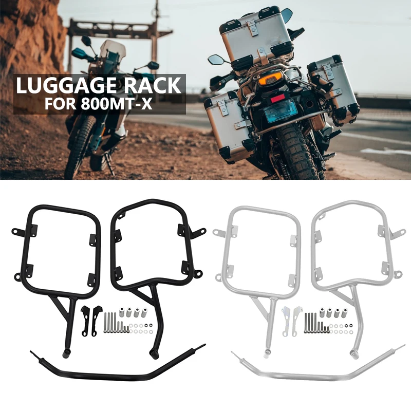 For CFMOTO 800MT-X Rear Luggage Rack Cargo Side Panniers Rack Luggage Saddlebag Carrier Bracket 800 MT-X 800MTX MTX800 2024 2025