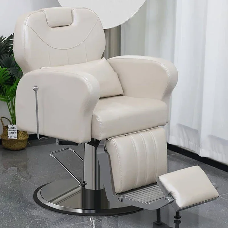 

Barbing Salon Chairs Ergonomic Chair Barber Sofa Spa Pedicure Cover Leather Decoration Professional Manicure Beauty Tilted Brow