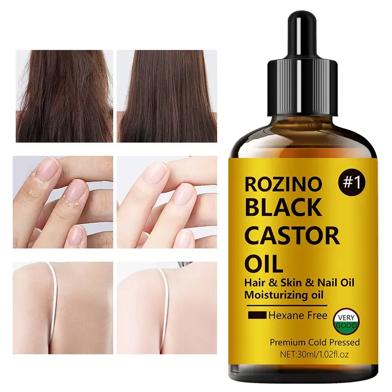 30ml castor essential oil, suitable for hair care, skin care, hair, face, body, eyebrows, and massage