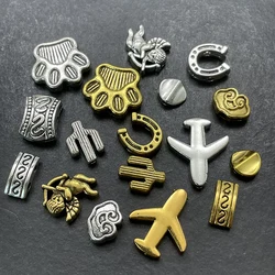 Multi Style Perforated Connector Gasket Aircraft Angel Spacer Bead DIY Handmade Jewelry Bracelets Necklace Supplies Accessories