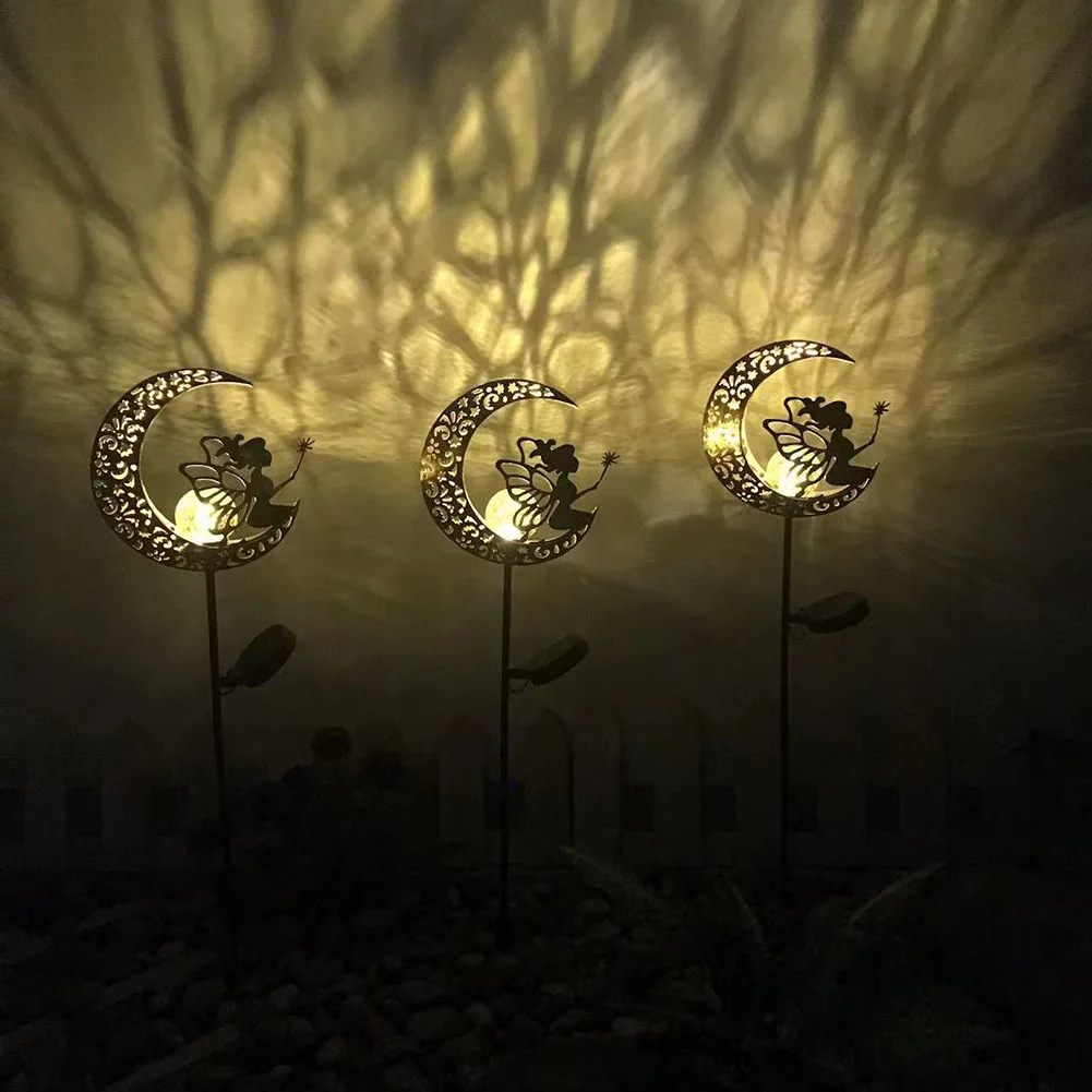 LED Ground Light Waterproof Fairy Landscape Lighting Solar Easy Installation Automatic Switch Hollow Out for Home Garden