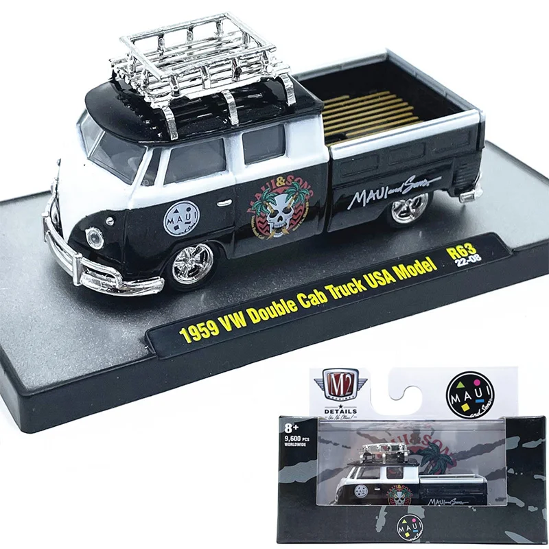 

1:64 M2 Car Model 1959 DoubleCabTruck Simulated Alloy Car Model Collection Ornaments with Packaging
