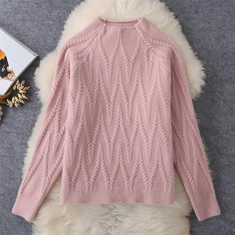 Women Tracksuit Thick Sweater Autumn Winter Knitted Two Piece Set Top+Knitted wide leg Pant Warm Sweater Elastic Trousers Suits