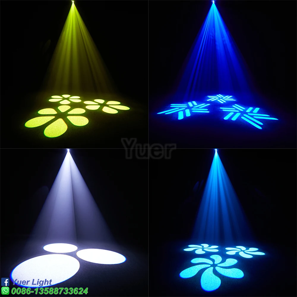 Imagem -06 - Yuer-rgbw Led Bee Eye Beam Spot Light Moving Head Light Dmx para dj Disco Bar Party Clube Iluminação de Natal Efeito de Palco 150w