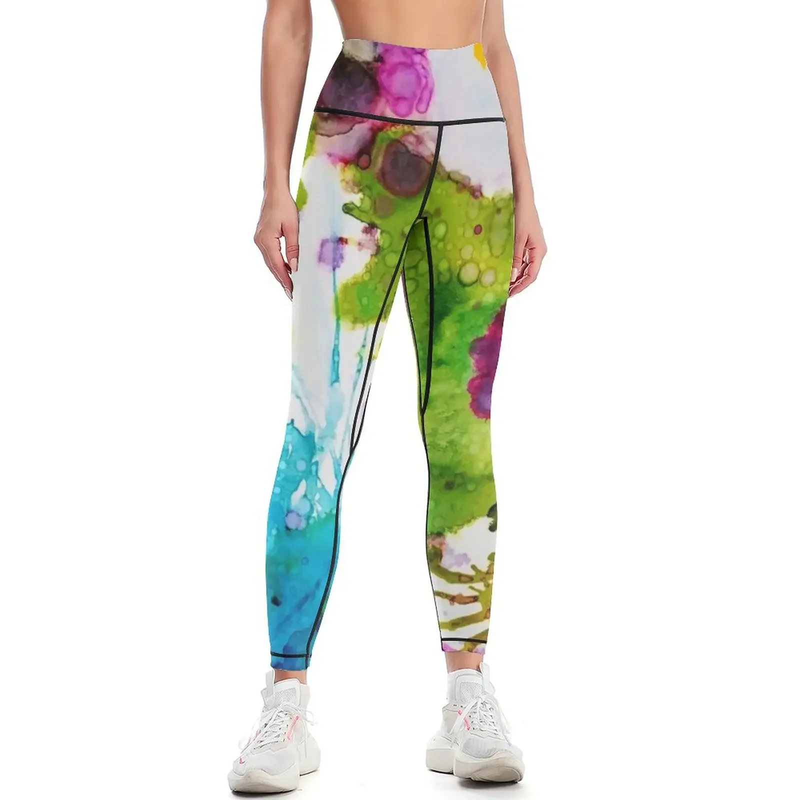 

In The Flower Garden Leggings Women's sports push up fitness Women's trousers for girls Womens Leggings