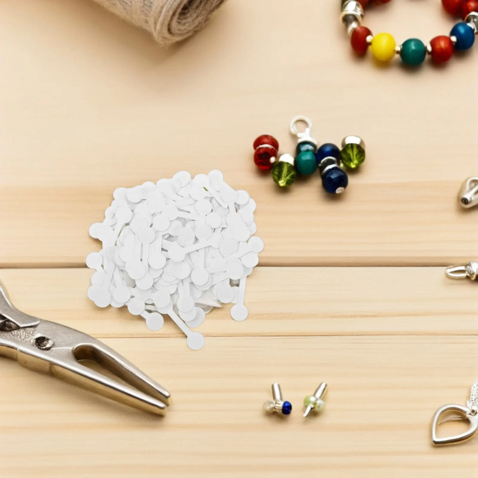 

1000Pcs Jewelry Price Label Stickers High Viscosity Round Self Adhesive Blank Pricing Tags for Necklace Earrings Bracelet