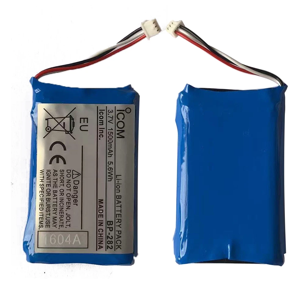 

ICOM IC-M25 Walkie Talkie Battery 3.7V 1500mAh BP-282 Li-ion Battery For ICOM M25 Portable Two Way Radios Extra Accessory BP282
