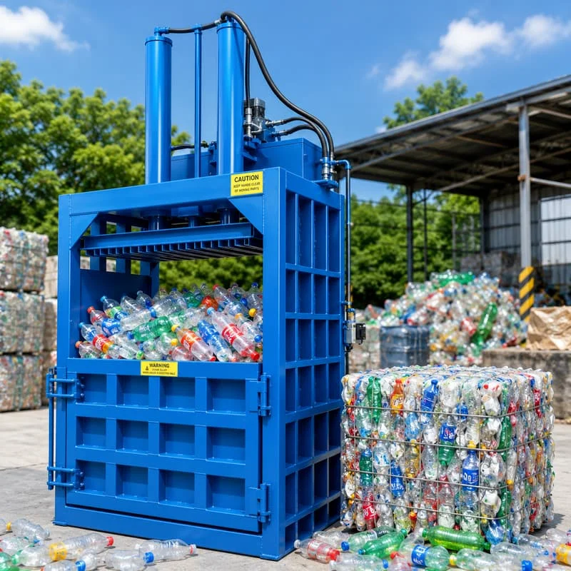 Hydraulic Packing Machine Rugged Waste Packing Machine Corrugated Carton Paper Customized 8T To 120T Vertical Bale Press