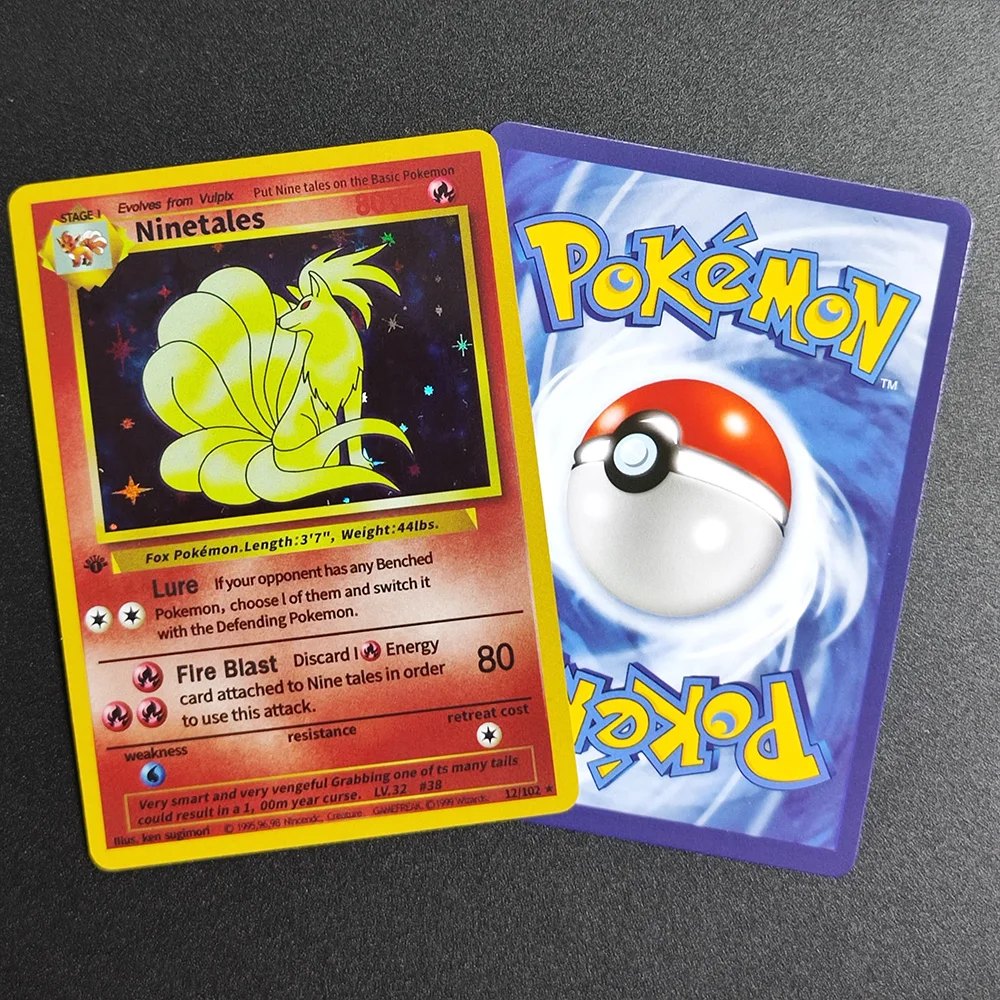 Jeu de cartes Pokemon PTCG, 1ère édition, Charizard Venusaur blastoise Mewtwo Raichu Holo, carte de Collection de jeu en anglais, DIY