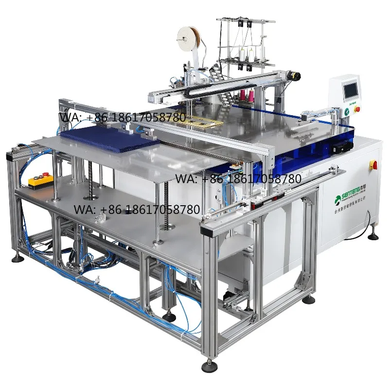 ST-008-13032P-VPLSDC Fully Automatic Tape Attaching Sewing Machine Auto Feeding Chain Stitch Multi-needles Sewing Machine