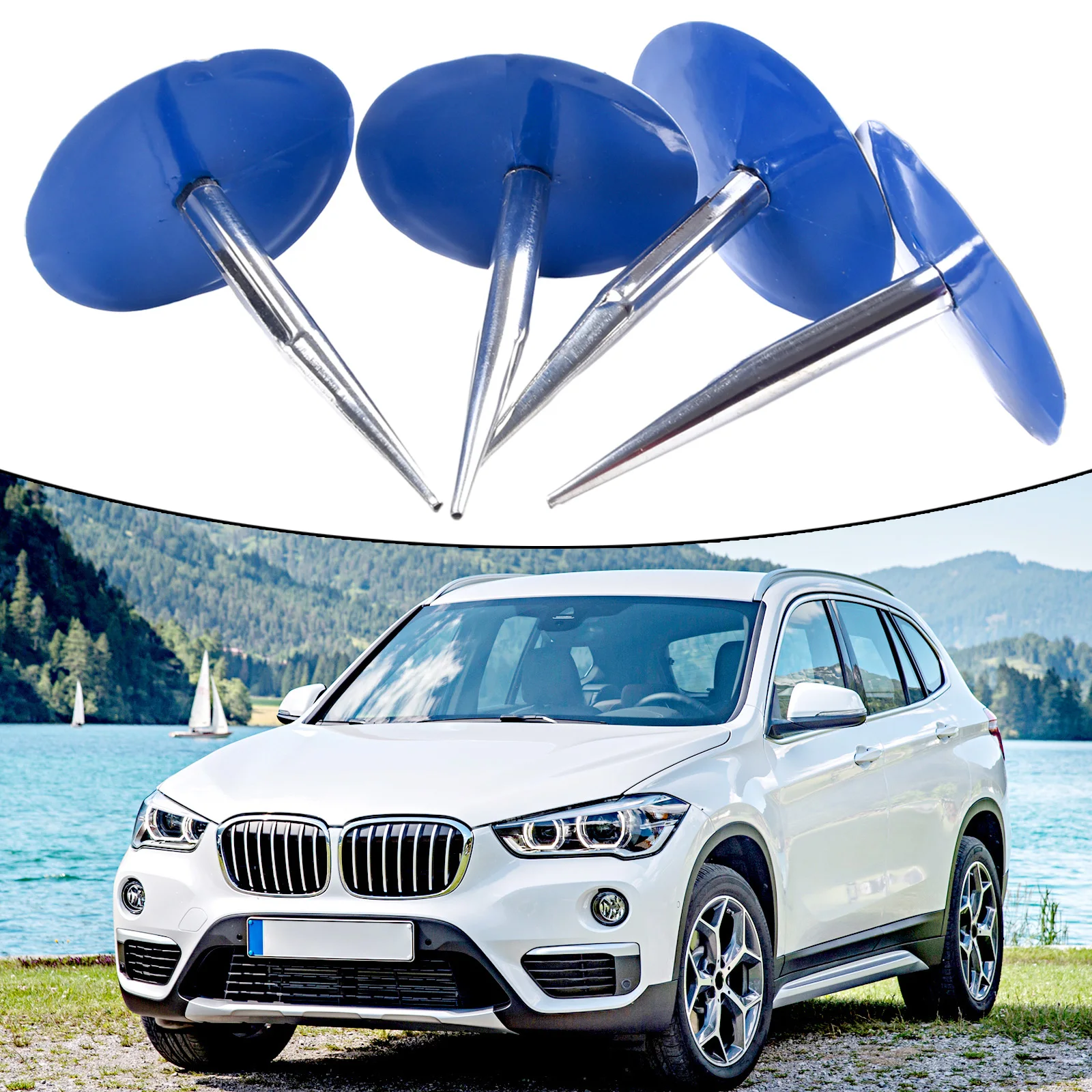 إطار تصحيح الفطر 4 قطع ملحقات للسيارة عالية الصلابة المعدنية والمطاط جودة عالية عملية للاستخدام #6