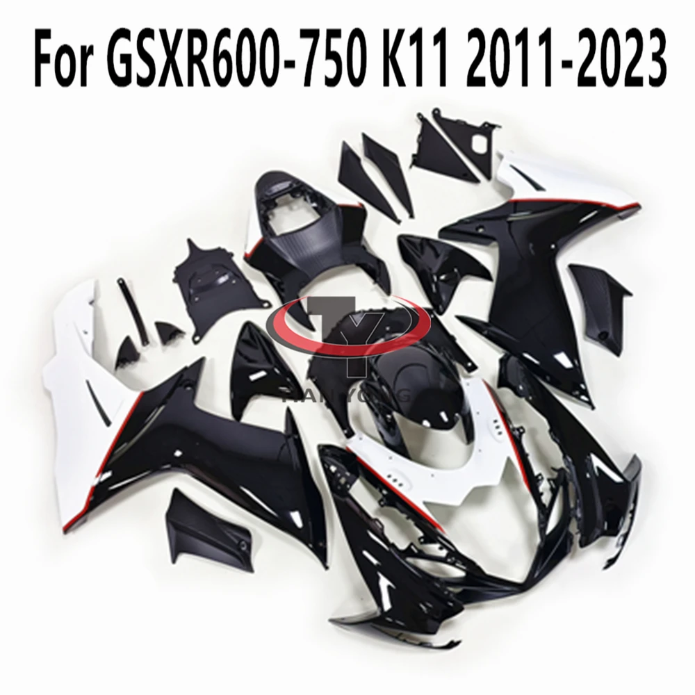 Bodywork Injection Cowling Motorcycle Fairing Kit White Black For K11 GSXR600 GSXR750 GSXR 600 750 2011 2017 2018 2019 2020 2021