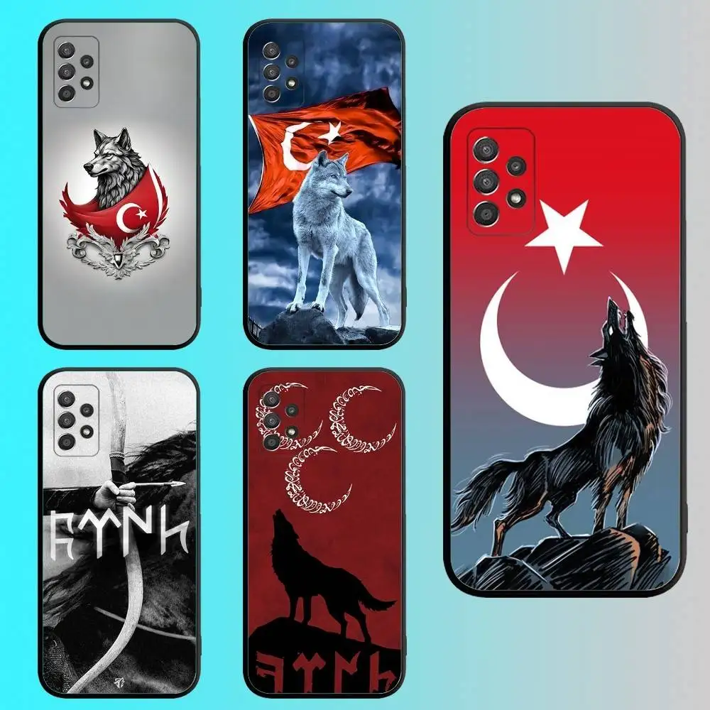 

Bozkurt Phone Case For Samsung S 25,24,23,22,30,21,10,9,Ultra,Plus,Lite,FE,4G,5G Black Soft Case