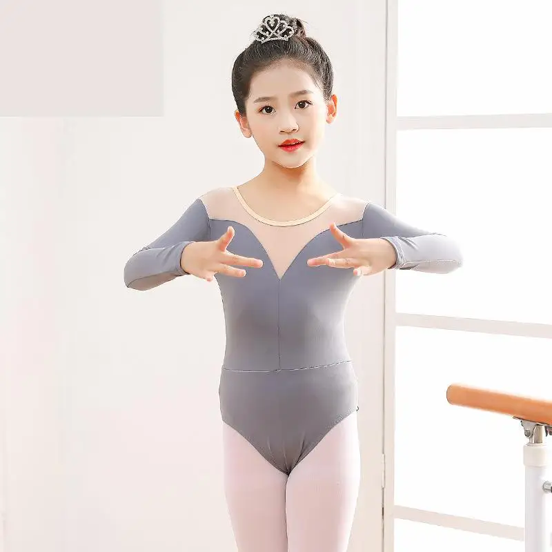 Kids Ballerina Cotton Ballet Dress Leotards Gymnastics Bodysuits Tutu for Girls Ballet Dance Dresses Professional Turnpakje Suit