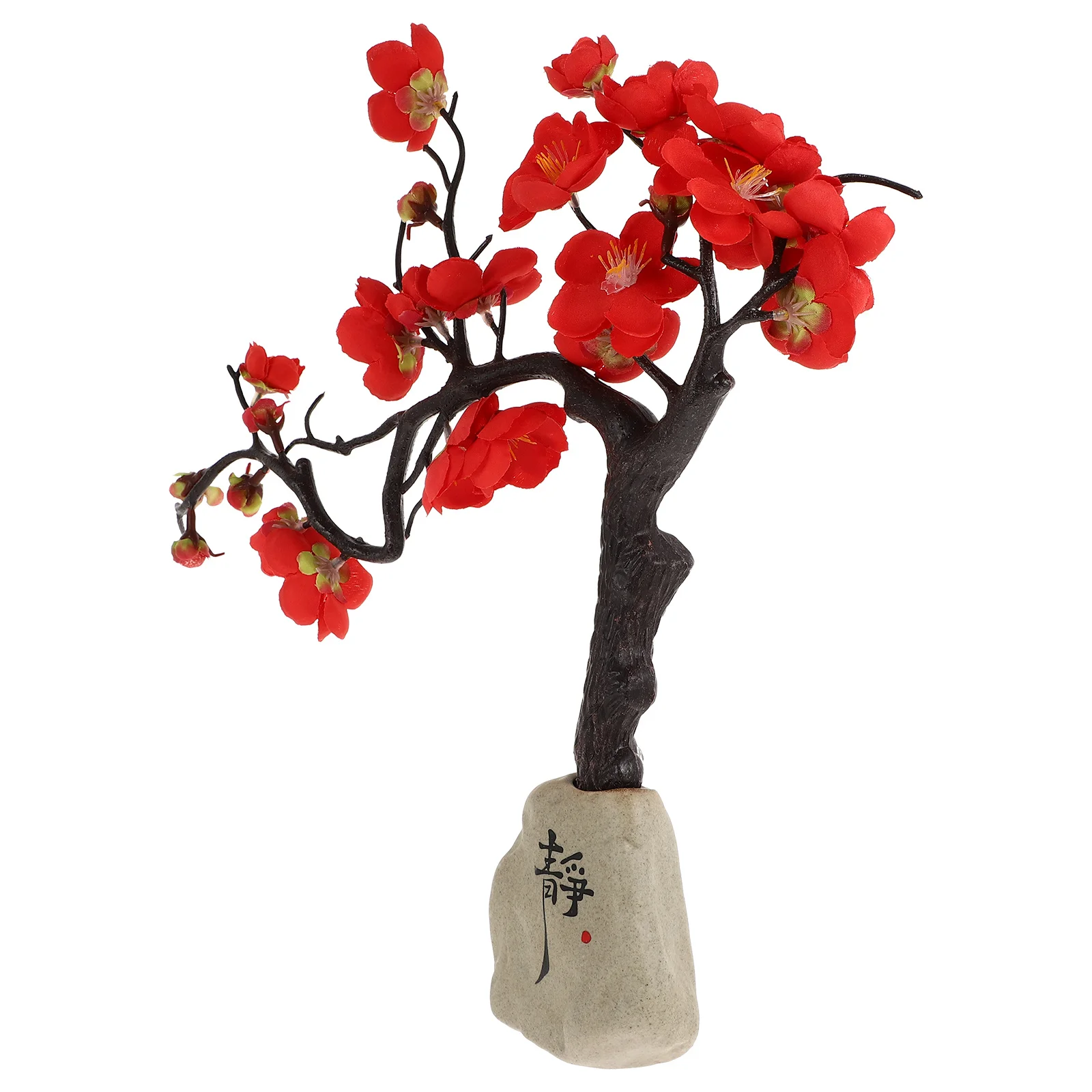 

Artificial Plum Blossom Branch Red Creative Design for Table Shelf Wedding Home Decoration Artificial Plum Blossom Flower